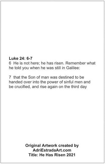 Easter Card 2021 - He Has Risen