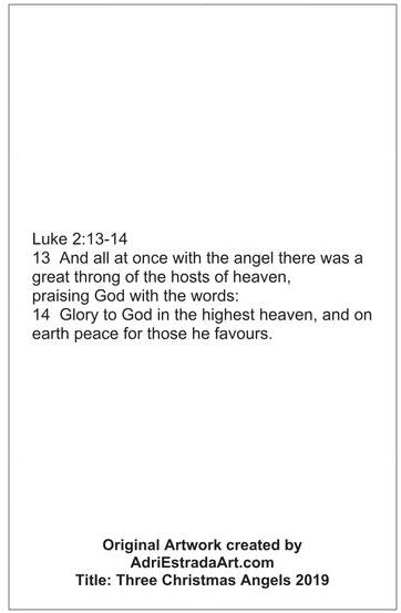 Christmas Card 2019 - Three Christmas Angels