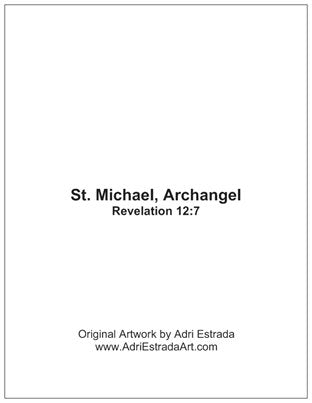Saint Michael Holy Card