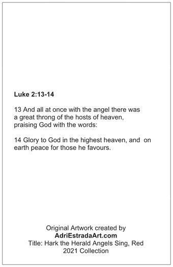 Christmas Card 2021 - Christmas Angel Green