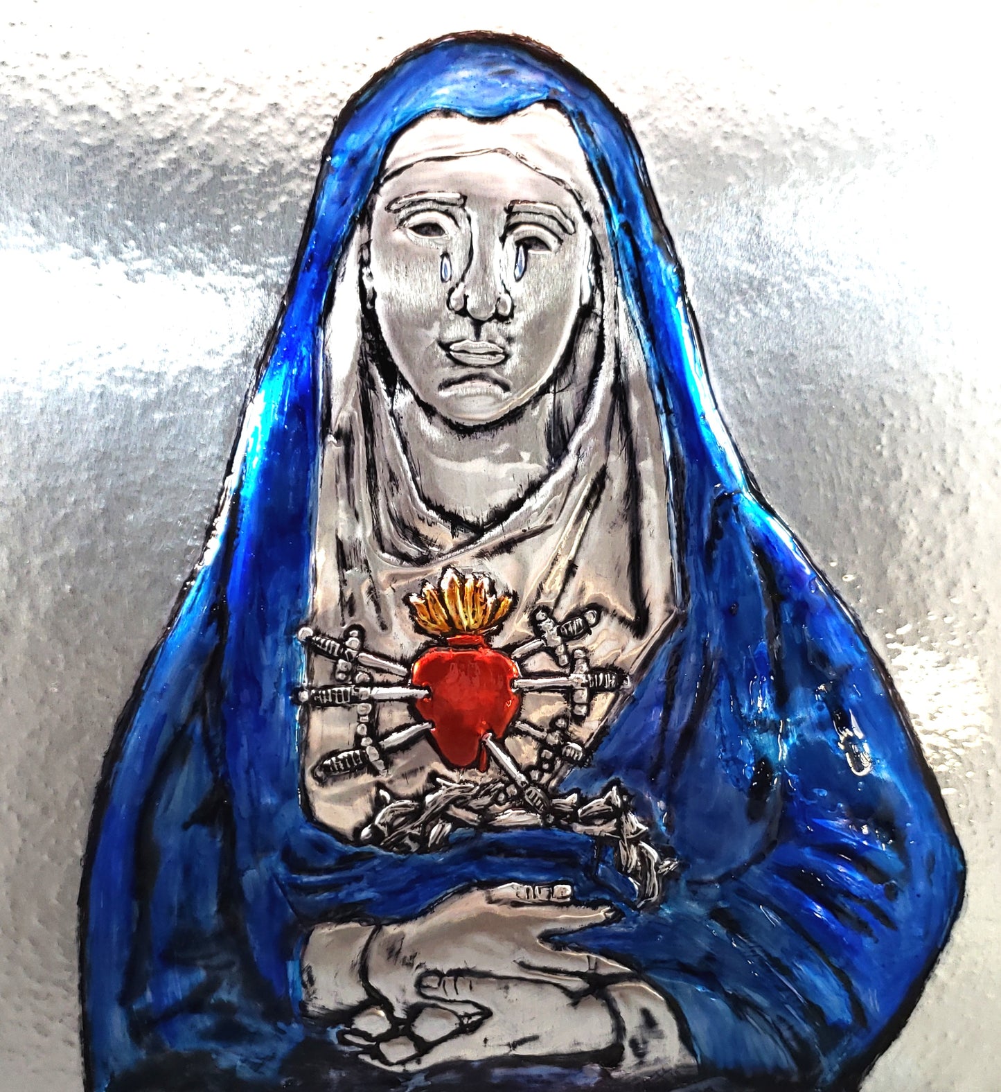 7 Sorrows of Mary Holy Card