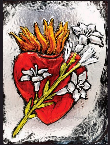 Sacred Heart of Joseph Holy Card