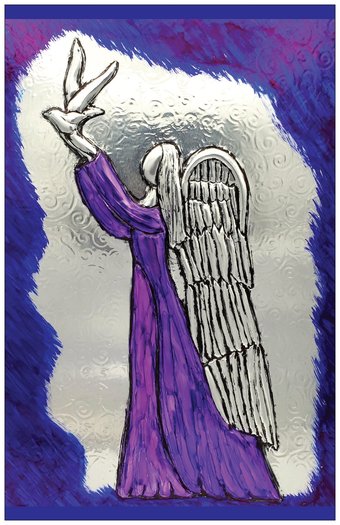 Christmas Card 2021 - Christmas Angel Purple