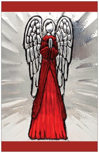 Christmas Card 2021 - Christmas Angel Red