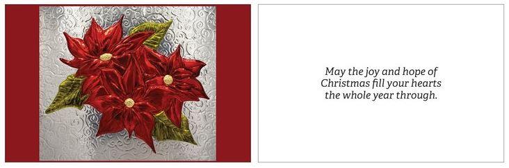 Christmas Card 2020 - Poinsettias w/Story
